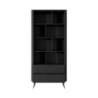 Libreria Gretha Black 9 X 185 X 47 Cm