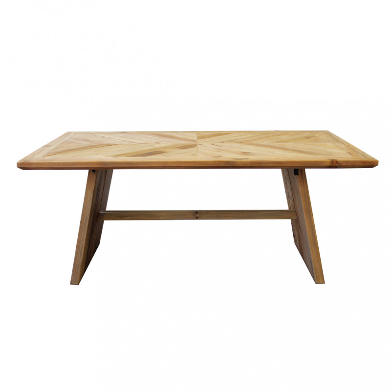 Tavolo Alvar 180x95 moderno fisso legno robusto per soggiorno casa