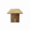 Tavolo Alvar 180x95 moderno fisso legno robusto per soggiorno casa