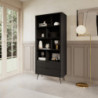 Libreria Gretha Black 9 X 185 X 47 Cm