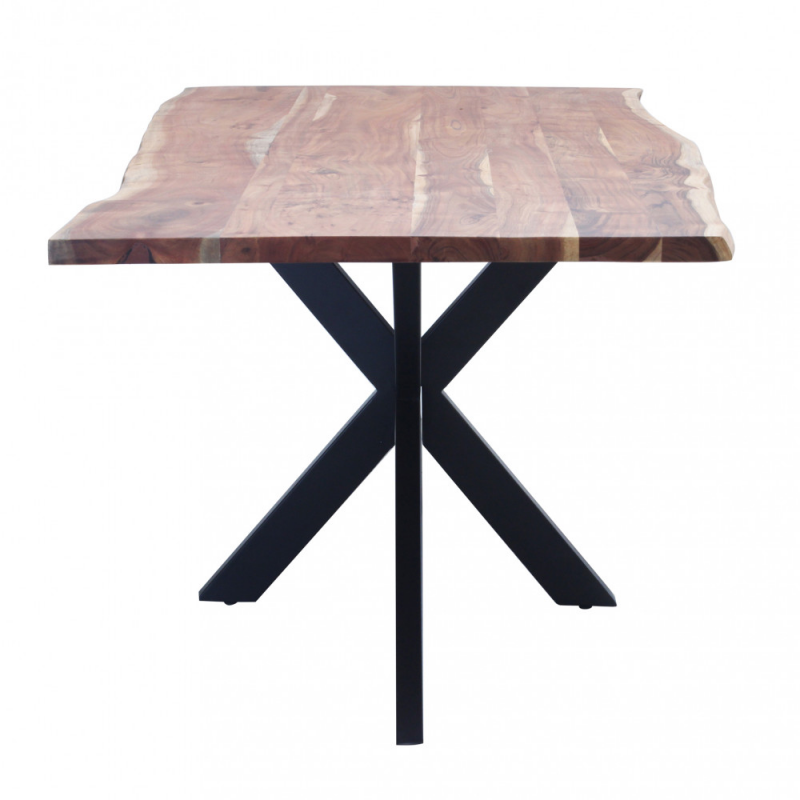 Tavolo Chase 180x90 moderno fisso legno robusto per soggiorno casa