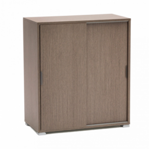 Mobiletto 2 ante scorrevoli rovere grigio compatto moderno casa
