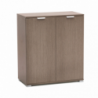Mobiletto 2 ante rovere grigio compatto moderno per cucina soggiorno
