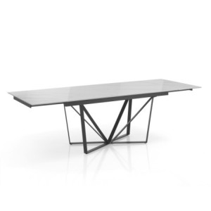 Zoom Tavolo Allungabile Spinne White Marble 166X95X13 Cm