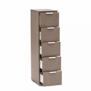 Zoom CASSETTIERA 5 CASSETTI ROVERE GRIGIO