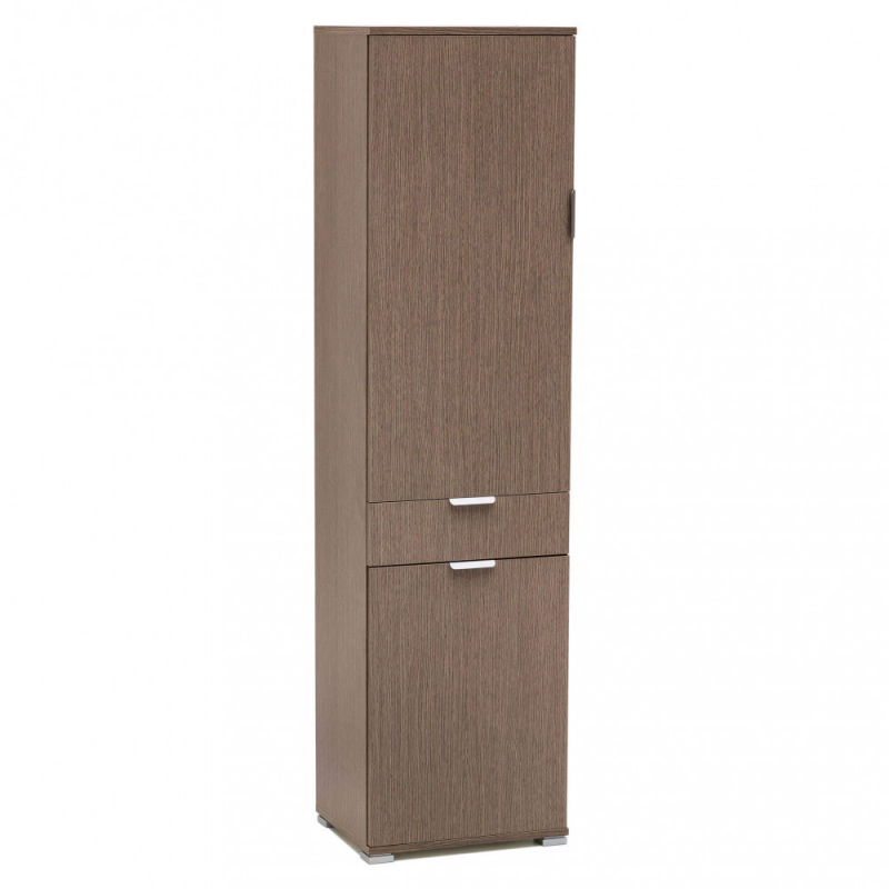 ARMADIO CON 2 ANTE E 1 CASSETTO ROVERE GRIGIO