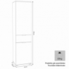 ARMADIO CON 2 ANTE E 1 CASSETTO ROVERE GRIGIO