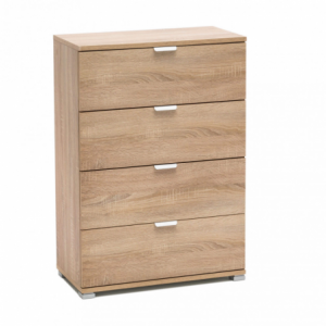 Cassettiera 4 cassetti naturale – Design moderno e versatile