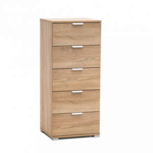 Mobiletto 5 cassetti naturale compatto pratico elegante casa