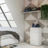 Mobiletto 4 cassetti bianca compatto pratico elegante per casa