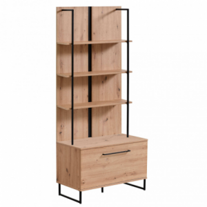 LIBRERIA SARDINIA ROVERE ARTIGIANO E NERO