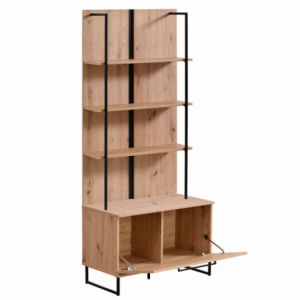 Zoom LIBRERIA SARDINIA ROVERE ARTIGIANO E NERO