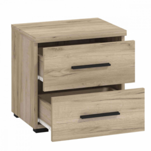 Zoom COMODINO DADO ROVERE GRIGIO