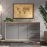 MADIA LISABON ROVERE ARTIGIANO E GRIGIO GRAFITE