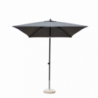 Ombrellone Nice nero 2x2 telo grigio palo centrale resistente