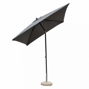 Zoom OMBRELLONE NICE NERO P/C 2 X 2 TELO GRIGIO