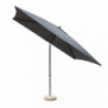 Ombrellone Nice nero 2x3 telo grigio palo centrale resistente