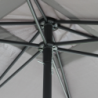 Ombrellone Nice nero 2x3 telo grigio palo centrale resistente