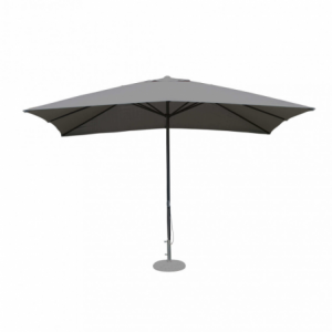 OMBRELLONE MERCURIO 3 X 3 P/C NERO TELO GRIGIO