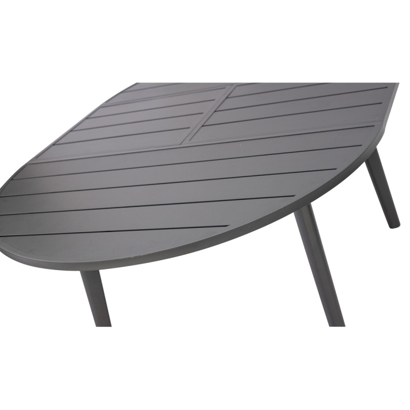 Tavolo Tropea ø120/170 Alluminio Antracite Moia