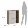 Scarpiera Niki Evo Wood 108,5 X 43 H15,3 Cm