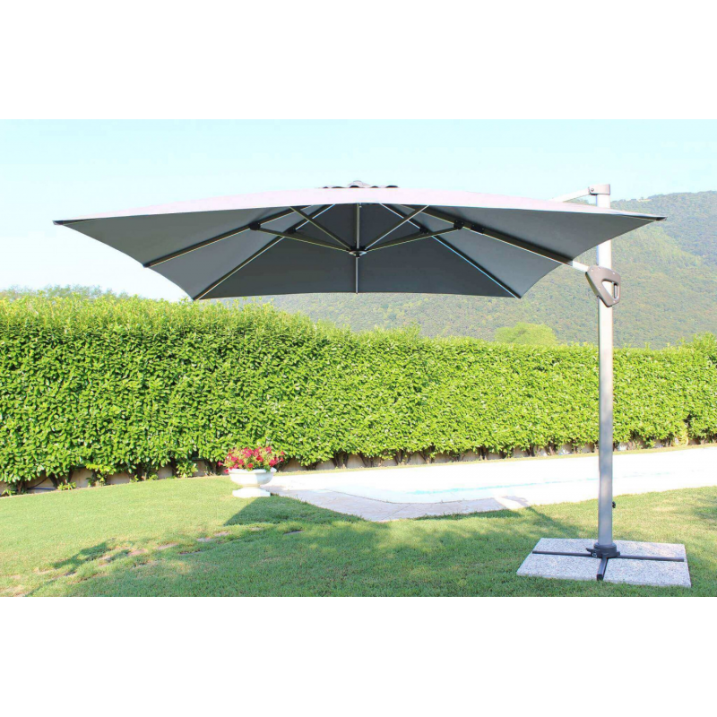 OMBRELLONE DARWIN GRIGIO P/L 3 X 3 TELO GRIGIO
