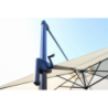 Ombrellone Newton Nero 3x3 palo laterale telo ecru giardino