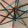OMBRELLONE DOPPIO 3 X 3 ARCHIMEDE ANTRACITE TELO TAUPE