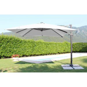 Zoom OMBRELLONE CON LED 3 X 4 PITAGORA ANTRACITE TELO GRIGIO