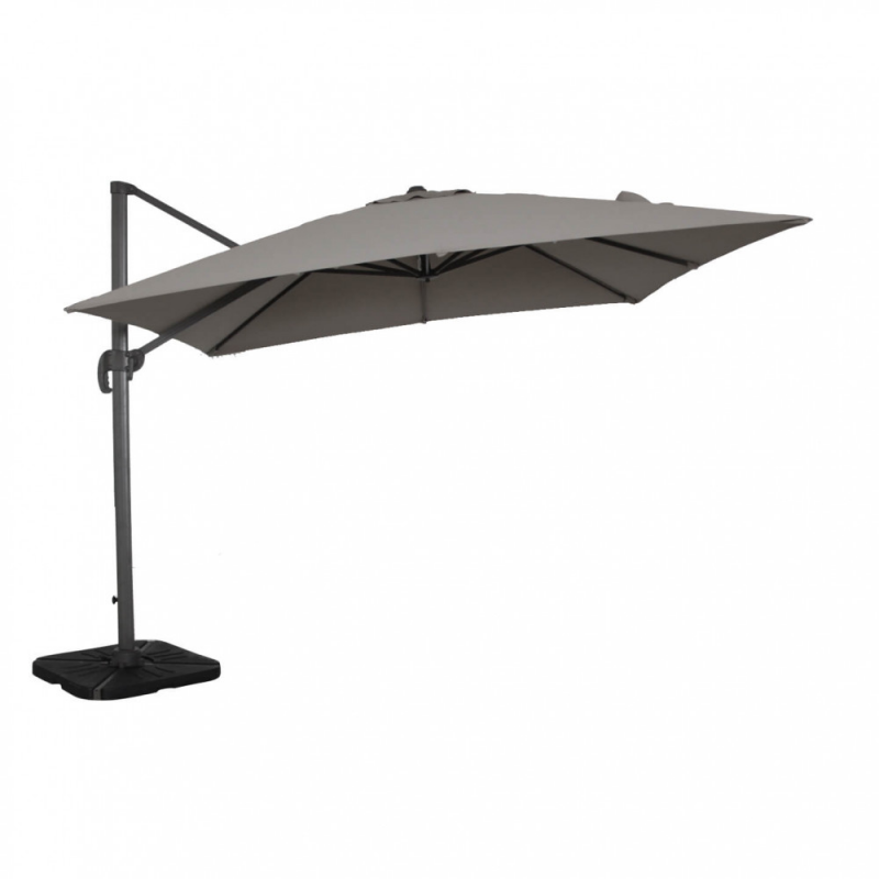 OMBRELLONE SATURNO ANTRACITE P/L 3 X 3 TELO GRIGIO