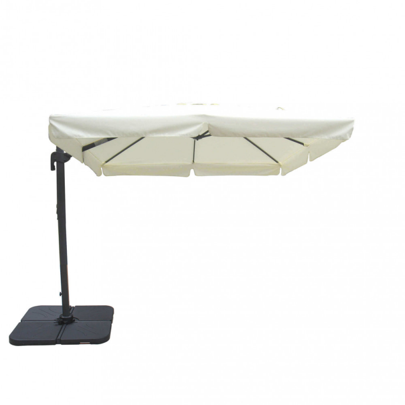 OMBRELLONE SATURNO NERO P/L 3 X 4 TELO ECRU