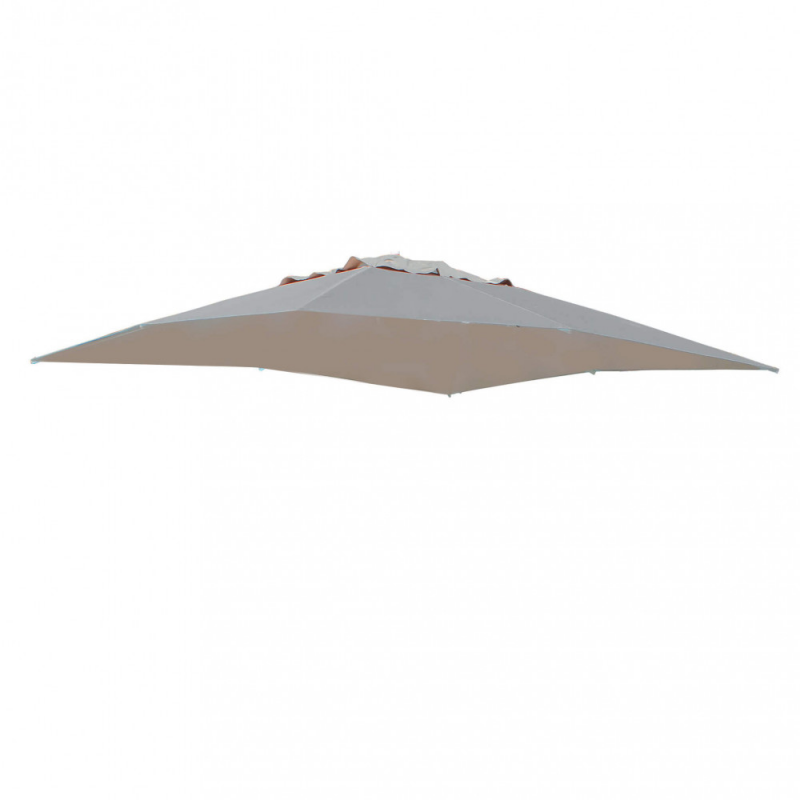 Telo Pegaso taupe 3x4 m ricambio ombrellone giardino resistente