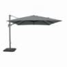 OMBRELLONE NETTUNO LUX NERO P/L 3 X 3 TELO GRIGIO CHIARO