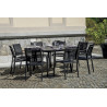 Tavolo Tropea ø120/170 Alluminio Antracite Moia