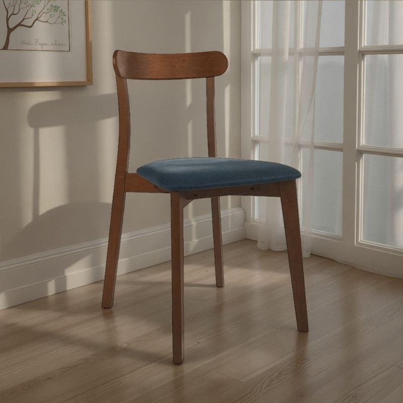 Sedia Ambra Dark Wood 83X64 H11 Cm