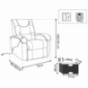 POLTRONA RELAX ELETTRICA RECLINABILE