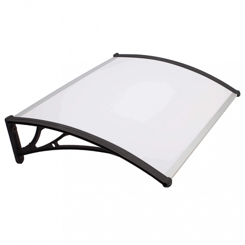 Pensilina Rain trasparente 80x120cm resistente per esterni