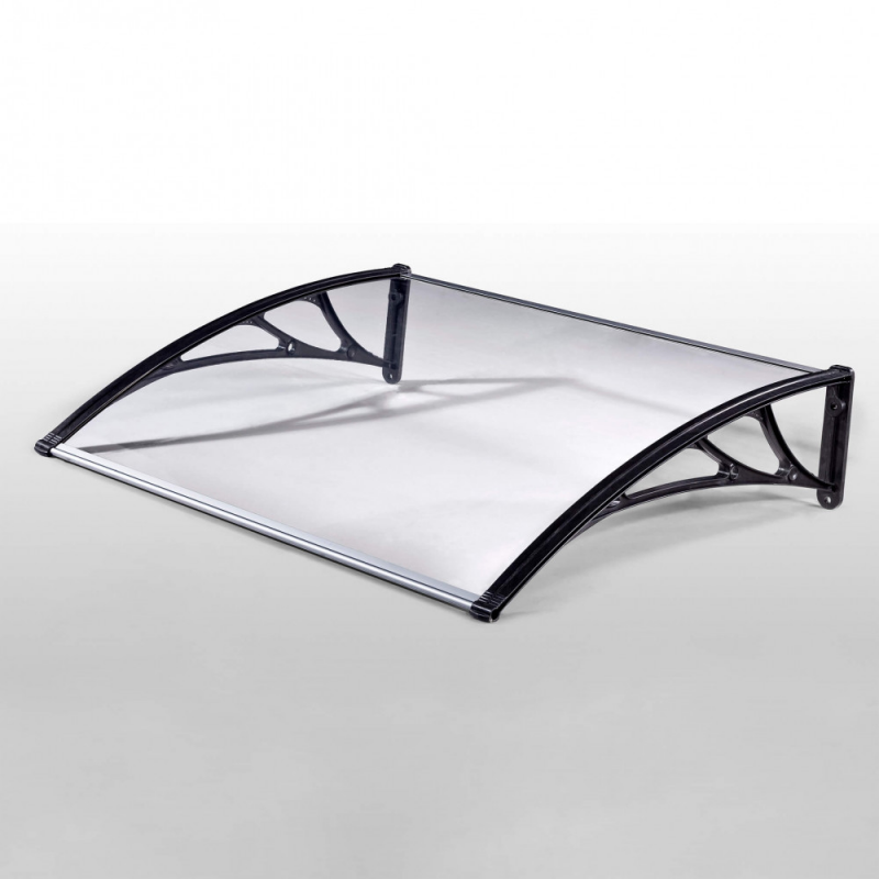Pensilina Rain trasparente 80x120cm resistente per esterni
