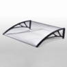 Pensilina Rain trasparente 80x120cm resistente per esterni