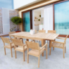 Tavolo Ribot allungabile 150-210x90 cm legno da giardino elegante