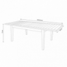 Tavolo Ribot allungabile 150-210x90 cm legno da giardino elegante