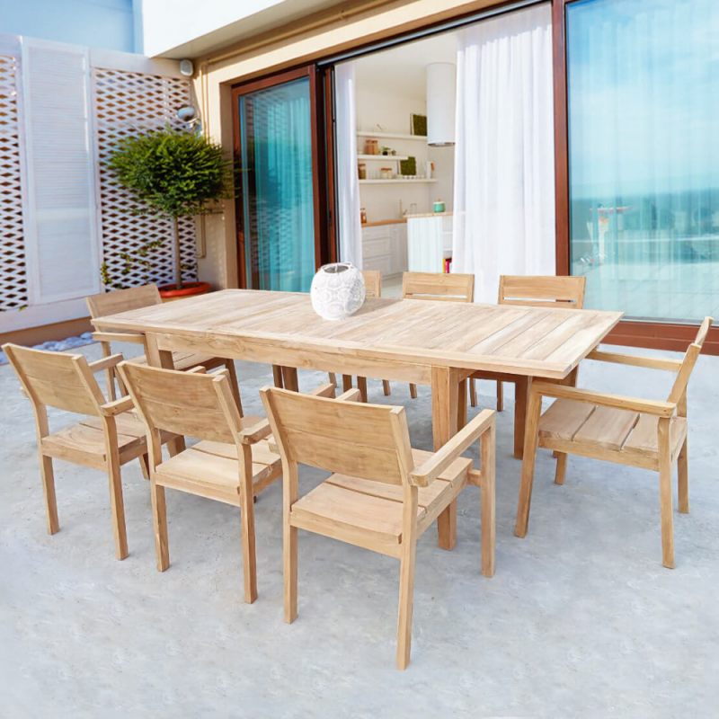 Tavolo Ribot Allungabile in Legno 200-300x100 per Esterno