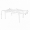 Tavolo Ribot Allungabile in Legno 200-300x100 per Esterno