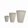 Vaso Piccolo Iris in Resina Bianco per Interni ed Esterni