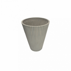 Vaso Medio Iris in Resina Bianco per Interni ed Esterni