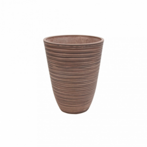 Vaso Medio Anemone in Resina Tortora per Interni ed Esterni