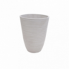 Vaso Medio Anemone in Resina Antracite per Interni ed Esterni