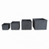Set 4 vasi antracite 32 cm | levante shop