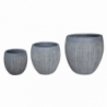 Set 3 vasi grigio 55 cm | levante shop