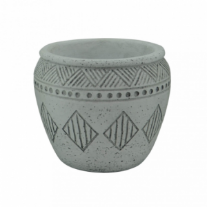 Vaso Grande Girasole in Resina Bianco per Interni ed Esterni